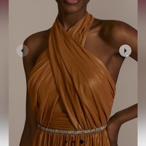 David’s Bridal Bridesmaid Dress- Bronze